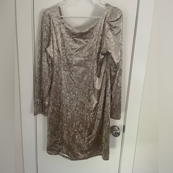 Shimmering Long Sleeve Dress - Picture 4 of 4